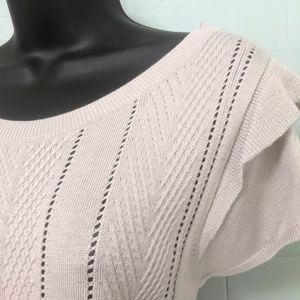 Dove gray banana republic knit top L